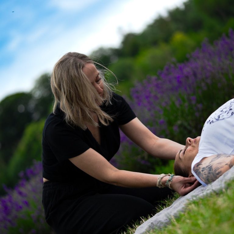 Bodywork during breathwork