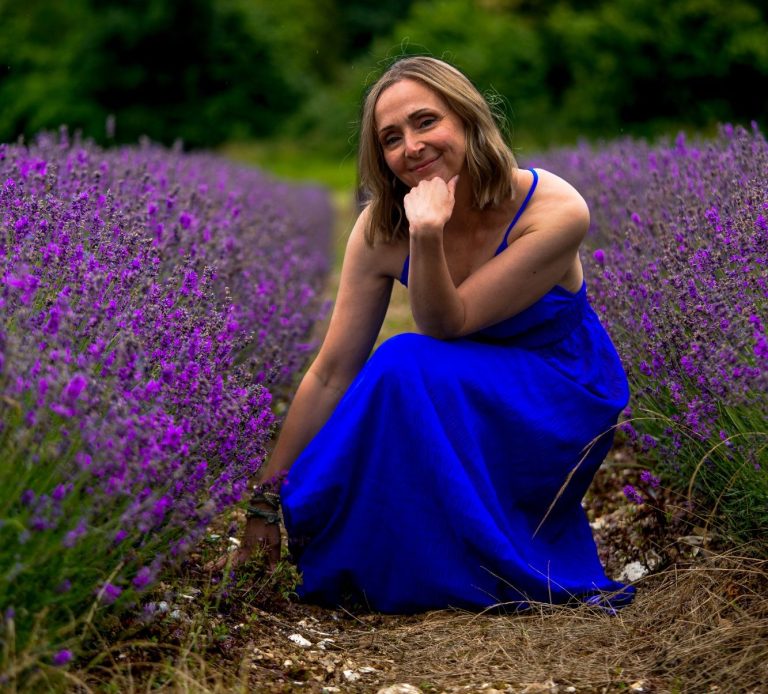 Clare of Healing Breath in a Lavender Field